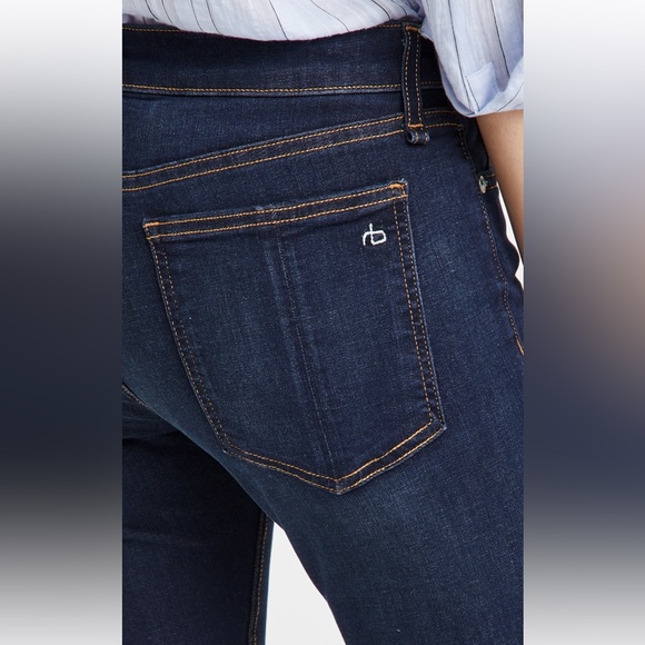 Rag & Bone dark wash skinny jeans. - Picture 4 of 7